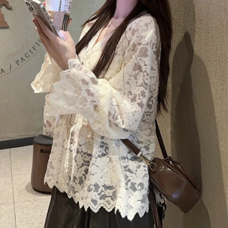 Elegant Lace Summer Top