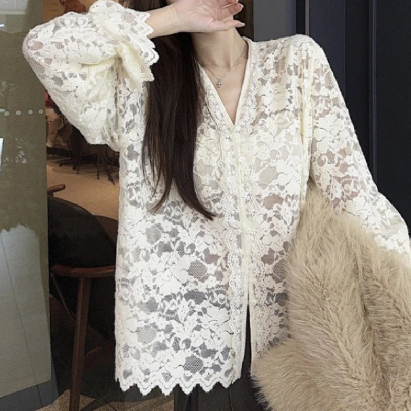 Elegant Lace Summer Top