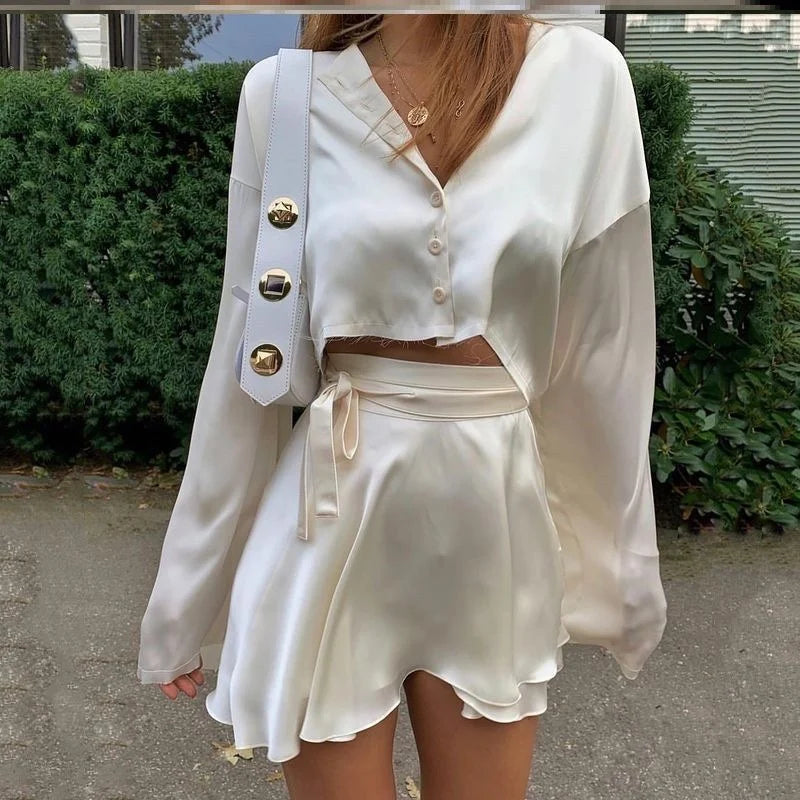 Silky Two-Piece Lounge Set