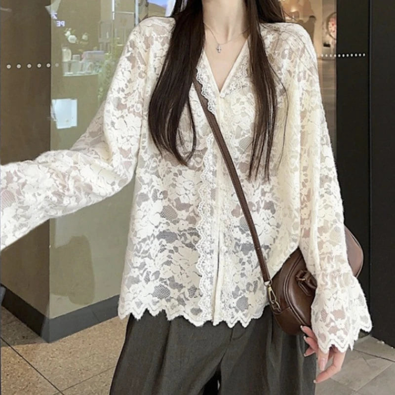 Elegant Lace Summer Top