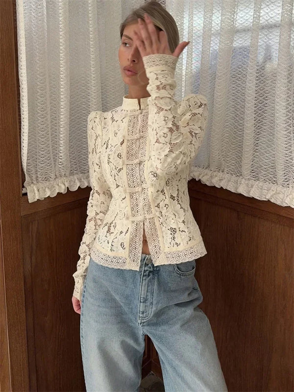 Urban Lace Layered Shirt Top
