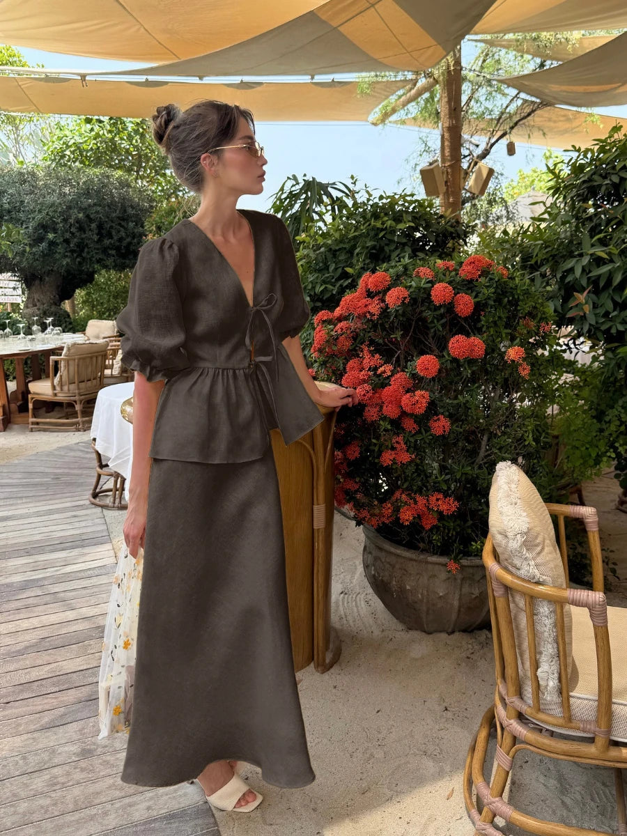 Summer Breeze Cotton Two-Piece Set