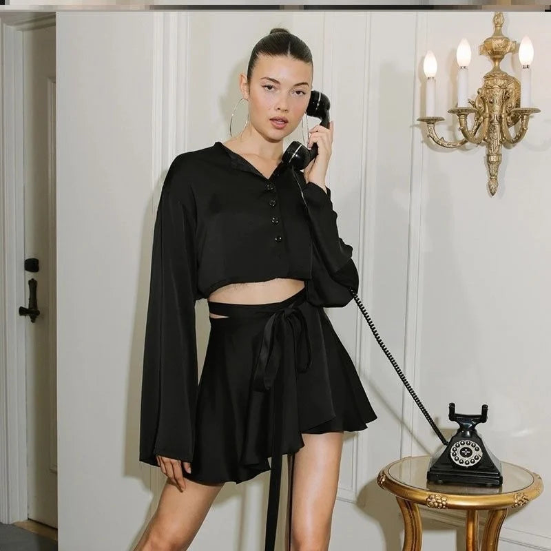 Silky Two-Piece Lounge Set