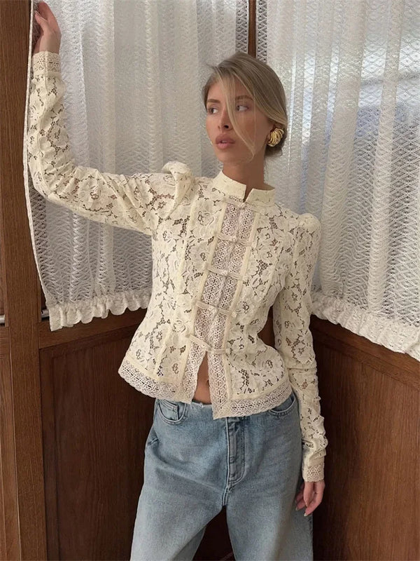 Urban Lace Layered Shirt Top