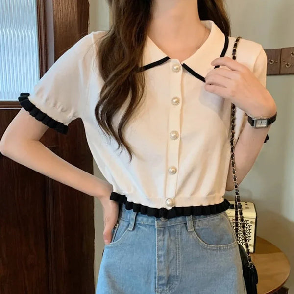 Urban Comfort Casual Crop Top